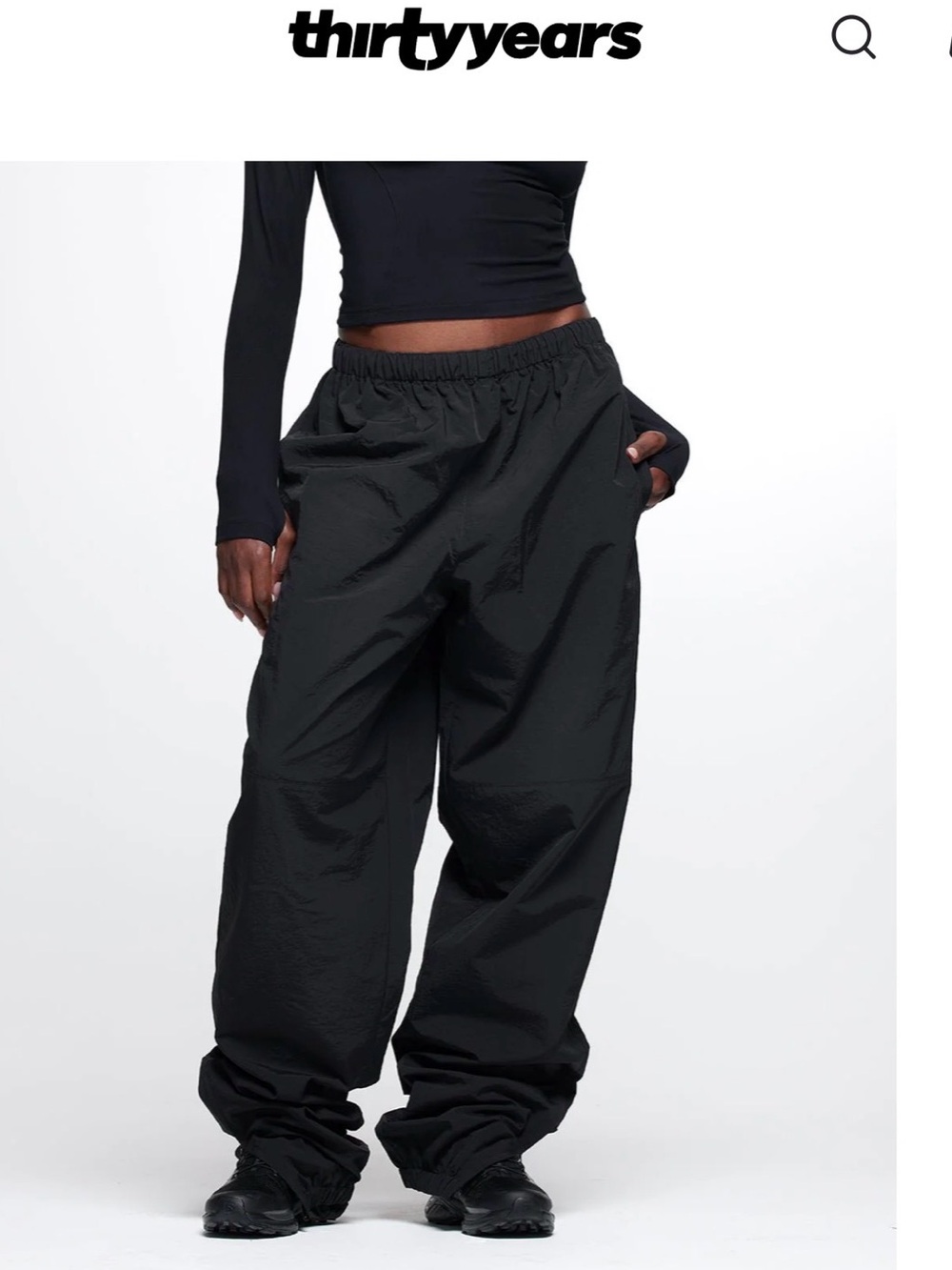 Thirty Years Women’s Black Track Pants Size XL